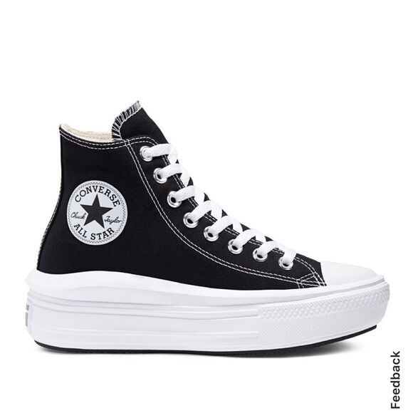 Converse Chuck Taylor All Star Move Platform High Top  Sneaker. Size 8 - Picture 2 of 12